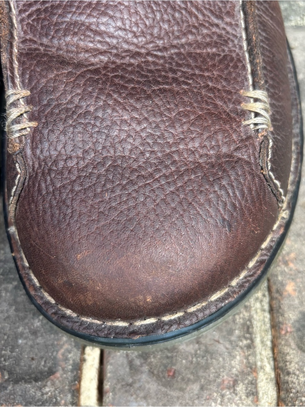 EUC Dr Martens Pebbled Leather Slip-on Loafers Men's Size 13 M Brown Style 11233 - Picture 12 of 14